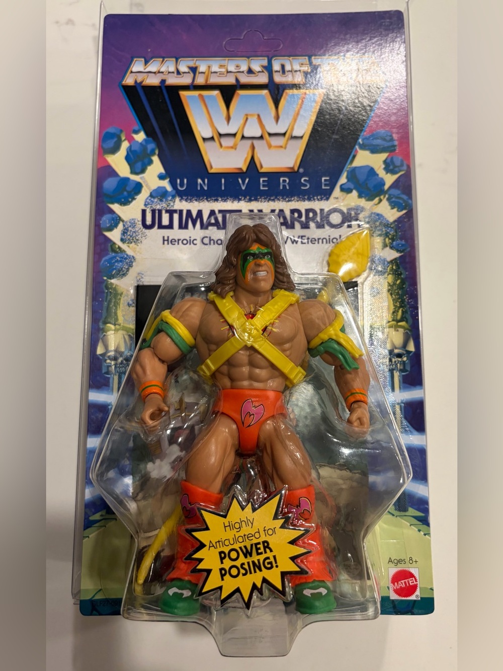 Masters of the WWE Universe - ULTIMATE WARRIOR (Wave 1) - UNPUNCHED MOC